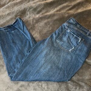 Classic Fashion Bug Y2K distressed Blue Denim Jean size 20w